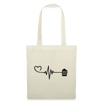 Slot Pulse Heart Love Casino - Tote Bag - nature - Front