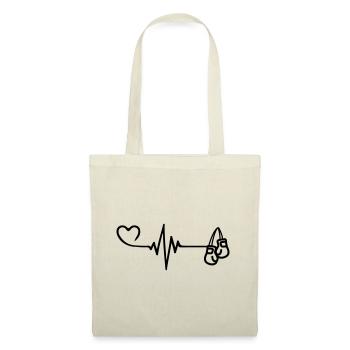 Gants de boxe Pulse Love - Sac en tissu - nature - Devant