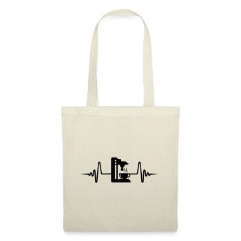 Coffee machine pulse symbol - Tote Bag - nature - Front