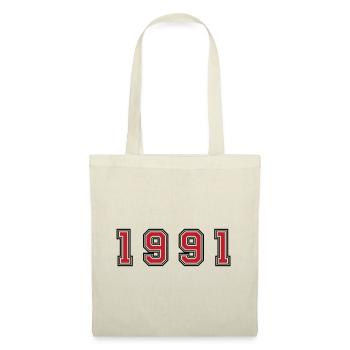 Numéro de l’année 1991 - Sac en tissu - nature - Devant