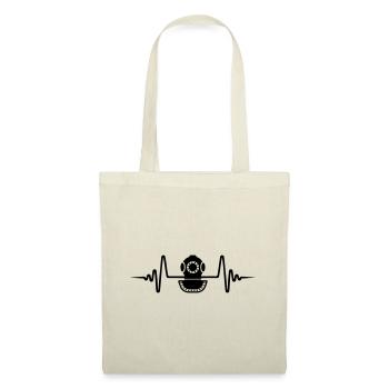 Taucherhelm Tauchen Puls - Stoffbeutel - Natur - Vorne