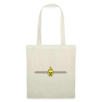 Spartaner Helm Logo - Stoffbeutel - Natur - Vorne