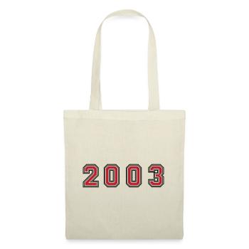 2003 Year Number - Tote Bag - nature - Front