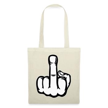 Middle Finger Hand Icon - Tote Bag - nature - Front