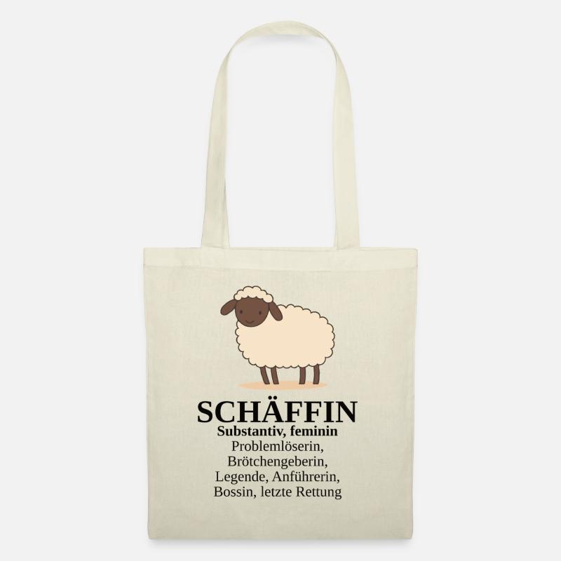 Schäffin Vorgesetzte Chef Schaf - Stoffbeutel - Natur