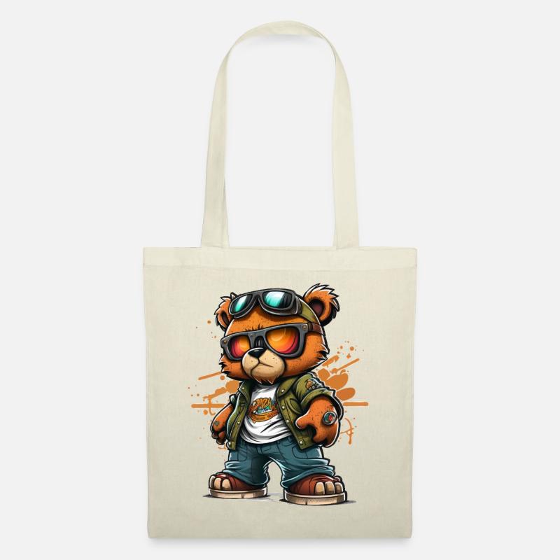 Cooler Teddy - Stoffbeutel - Natur