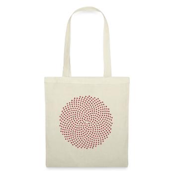 Fibonacci Mathematik Sonnenblume Phi Spirale Mathe - Stoffbeutel - Natur - Vorne