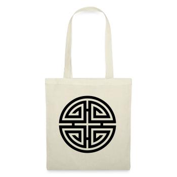 Four blessings, chinois, symbole, bonheur, chance - Sac en tissu - nature - Devant