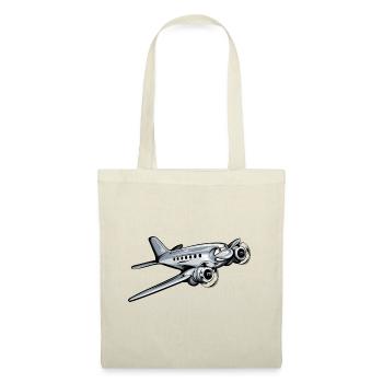 Flugzeug Douglas DC-3 Skytruck Skytrain C-47 - Stoffbeutel - Natur - Vorne