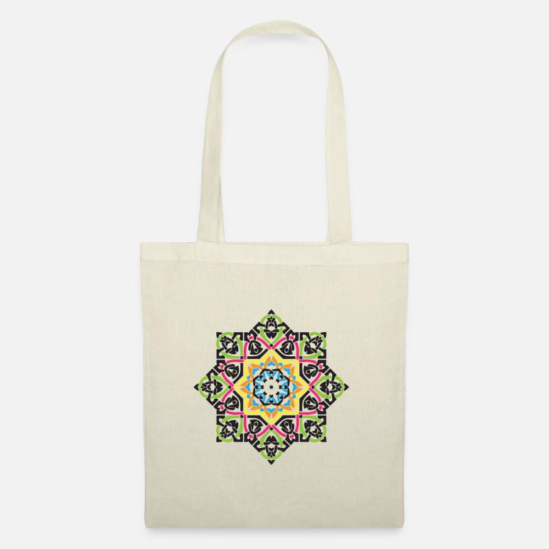 Arabisches Mandala - Stoffbeutel - Natur