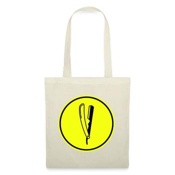 Rasieren Barber logo icon - Stoffbeutel - Natur - Vorne