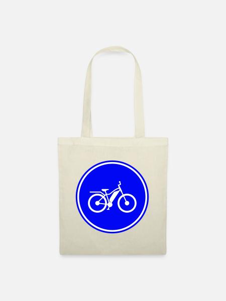 ebike fahrrad - Stoffbeutel - Natur