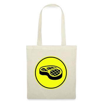 Symbole du steak de viande - Sac en tissu - nature - Devant
