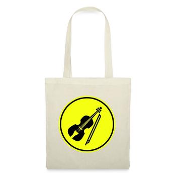 Symbole de l’icône du violon - Sac en tissu - nature - Devant