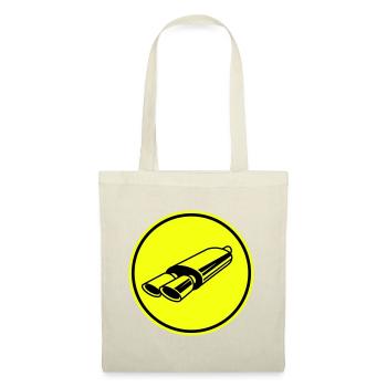 Auspuff Tuning - Stoffbeutel - Natur - Vorne