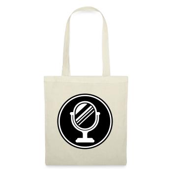 Spiegel Icon Silhouette - Stoffbeutel - Natur - Vorne