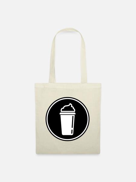 Kaffee Icon - Stoffbeutel - Natur