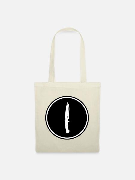 Messer icon - Stoffbeutel - Natur