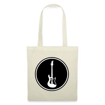 Symbole de guitare - Sac en tissu - nature - Devant