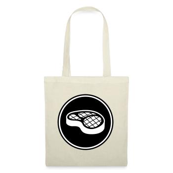 Symbole du steak de viande - Sac en tissu - nature - Devant