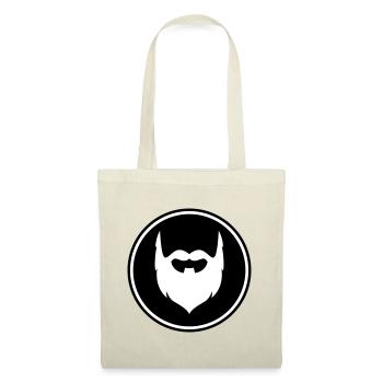 Symbole de barbe - Sac en tissu - nature - Devant