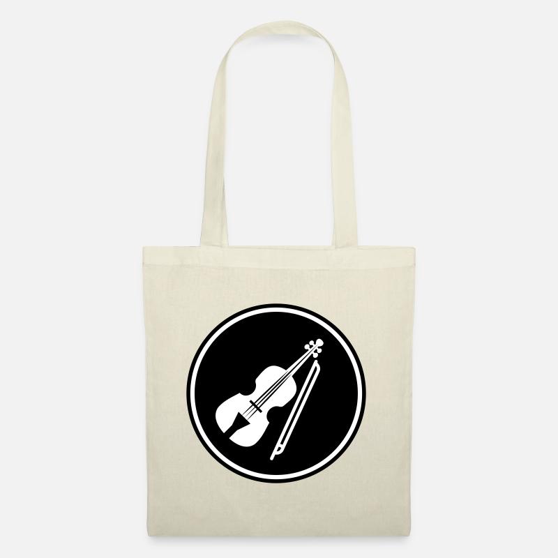 Violine Icon symbol - Stoffbeutel - Natur
