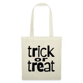 Trick Or Treat, Halloween, Fête d’Halloween - Sac en tissu - nature - Devant