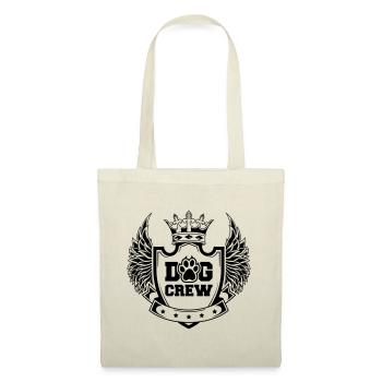 Dog Crew Wappen Logo - Stoffbeutel - Natur - Vorne