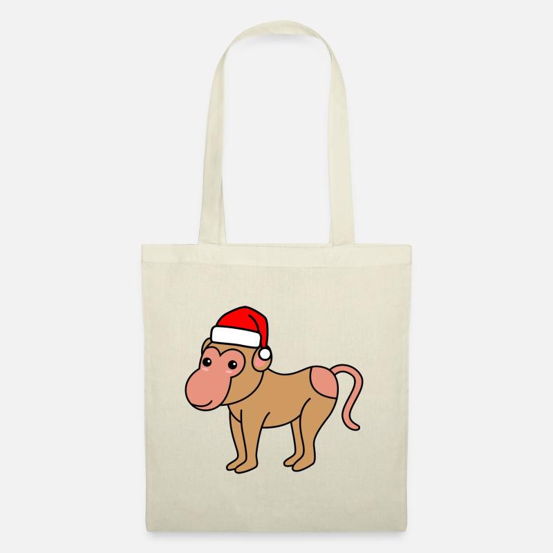 Monkey monkey Christmas Xmas - Tote Bag - nature