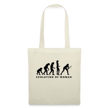 evolution_female_tennis_b_1c - Stoffbeutel - Natur - Vorne