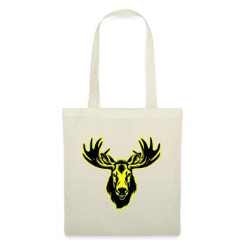 Moose Head Portrait Icon - Tote Bag - nature - Front