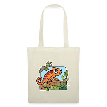 The cute little chameleon has everything in view! - Tote Bag - nature - Front