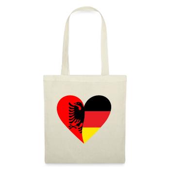 Albania Germany Heart - Tote Bag - nature - Front