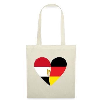 Égypte Allemagne Cœur - Sac en tissu - nature - Devant