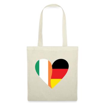 Ireland Germany Heart - Tote Bag - nature - Front