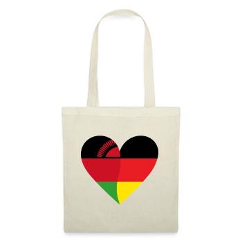 Malawi Germany Heart - Tote Bag - nature - Front