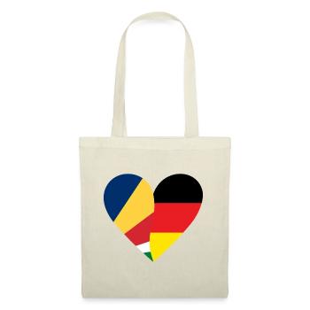 Seychelles Allemagne Coeur - Sac en tissu - nature - Devant