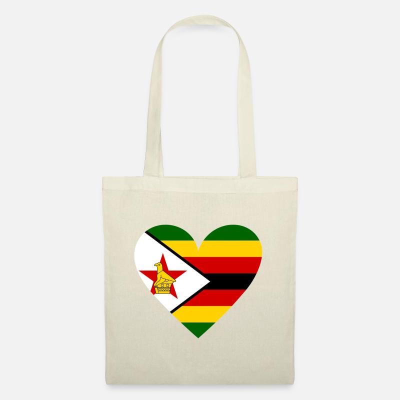Zimbabwe Heart - Stoffbeutel - Natur