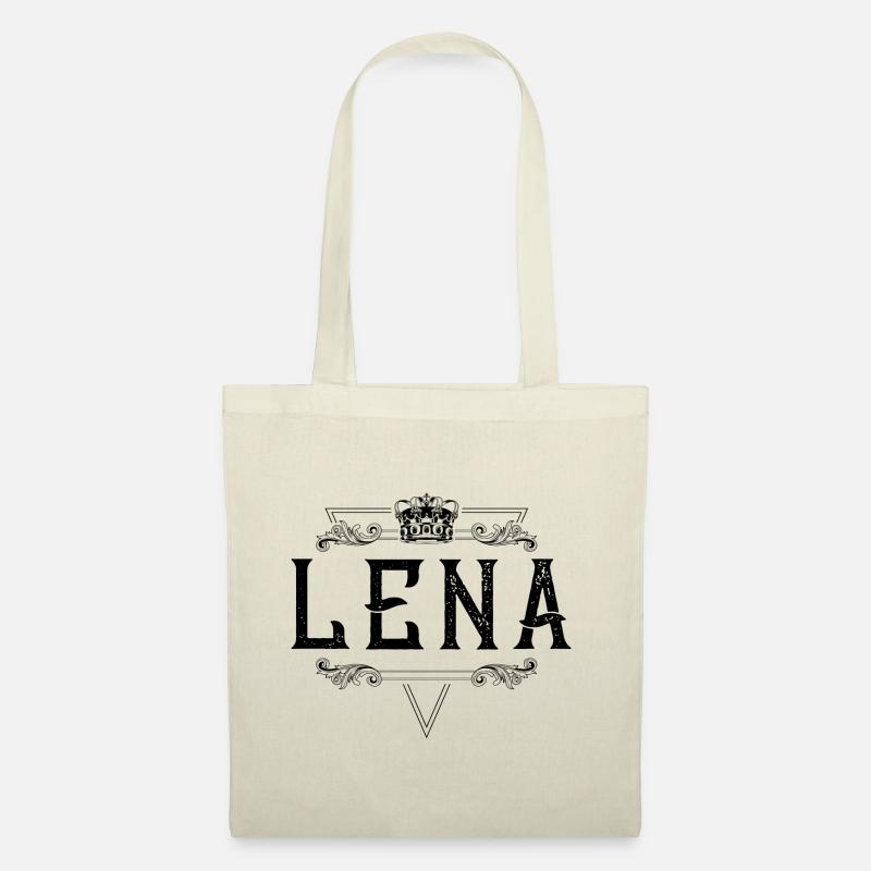 Lena Name - Stoffbeutel - Natur