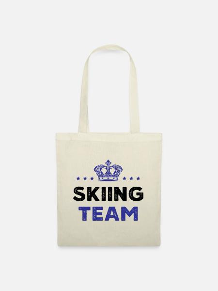 Skiing Team - Stoffbeutel - Natur