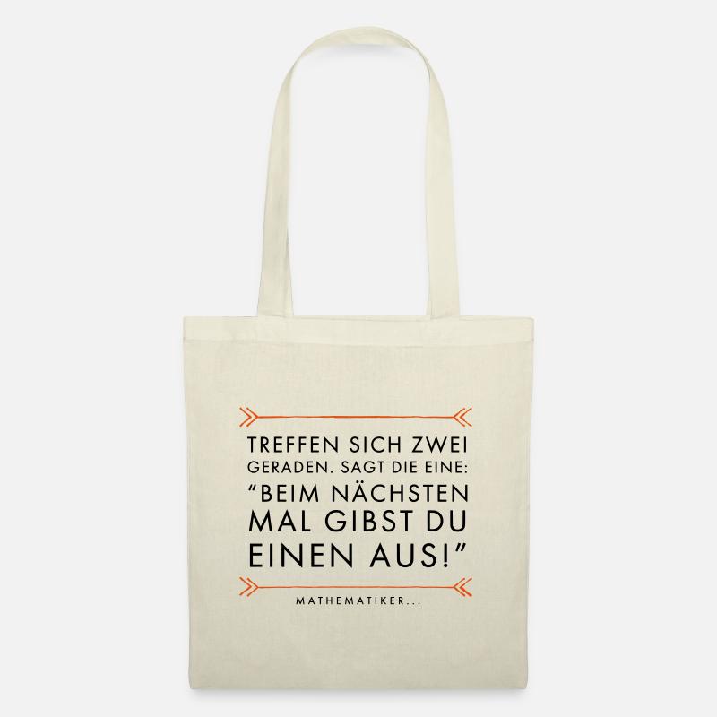 treffen sich zwei geraden - Stoffbeutel - Natur
