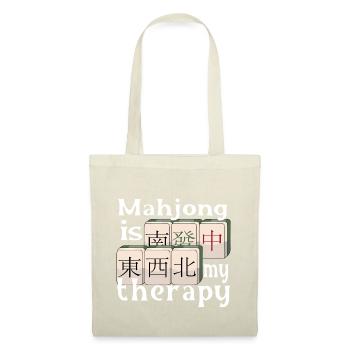 Mahjong Is My Therapy - Mahjong - Tote Bag - nature - Front