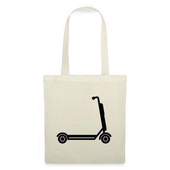 E-roller Icon - Stoffbeutel - Natur - Vorne