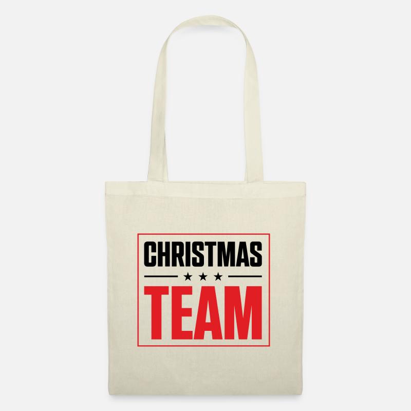 Christmas Team - Stoffbeutel - Natur