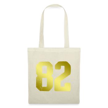 82 Zahl Trikot - Stoffbeutel - Natur - Vorne