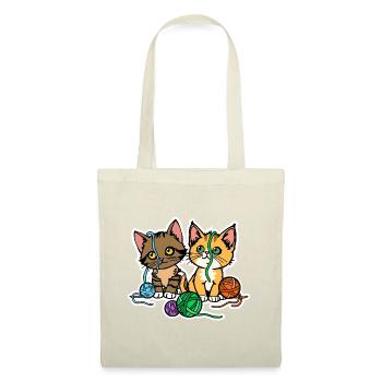 My cats have fun with my wool! - Tote Bag - nature - Front