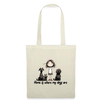Home is where my dogs are - Stoffbeutel - Natur - Vorne