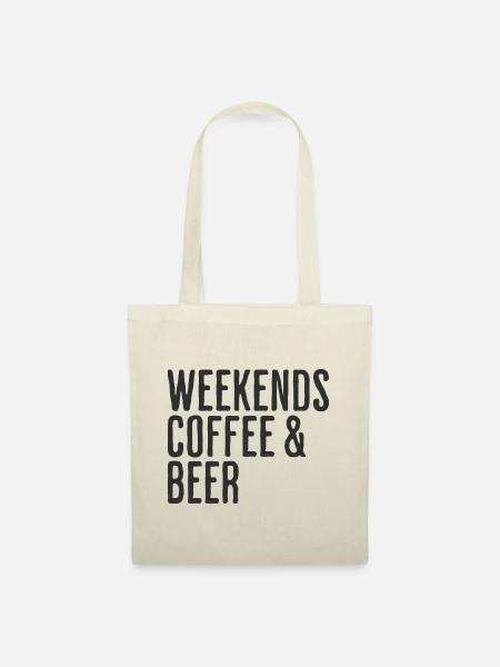 Kaffee- und Bierwochenenden Comedy-Wochenende - Stoffbeutel - Natur