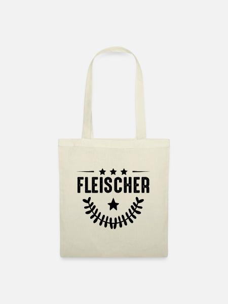 Fleischer Beruf - Stoffbeutel - Natur
