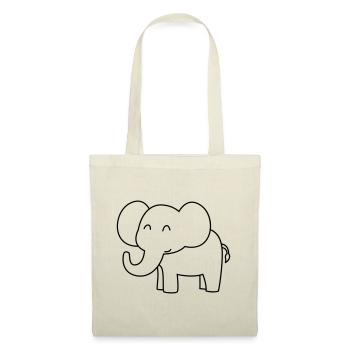 Elephant Comic - Tote Bag - nature - Front